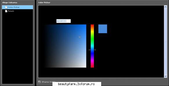tutorial 3xforum color picker adica ... genereaza codul culorii mod automat