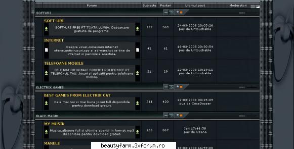 template theme skinuri forumurile 3xforum skin electrik toxic -> skin este modificat ...adica