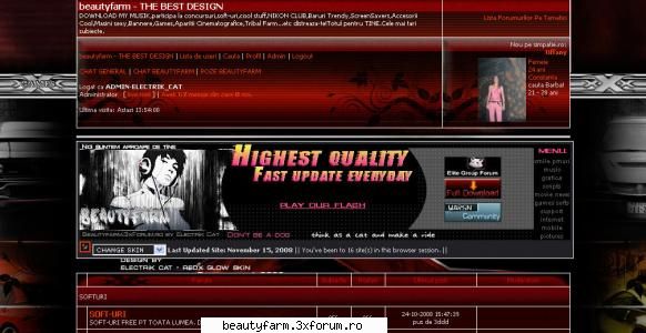 template theme skinuri forumurile 3xforum red skin demo version (tema poate obtinuta doar cerere